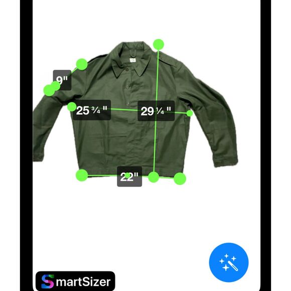 C54 Military Army fabric jacket olive green.  size? - Picture 2 of 11